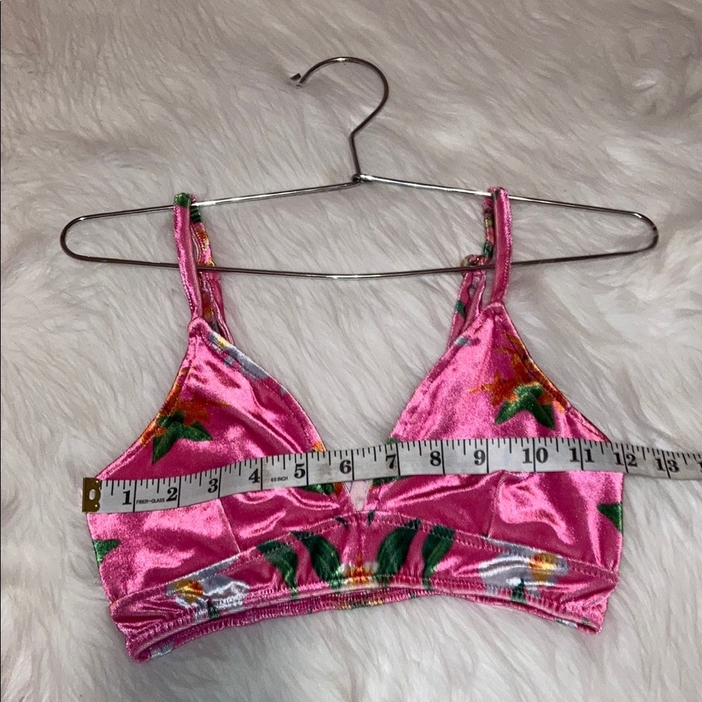 WILDFOX Intimates White Label Velvet Bralette - Picture 6 of 7